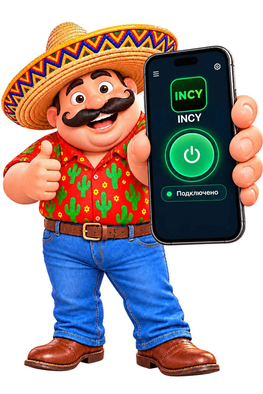 Сеньор с приложением Incy
